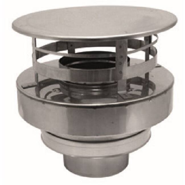 Concentrische diameter 80 - 125 mm kap I316L/I304 (D0,5/0,5) (excl. afdichtingsrubbers binnenbuis)